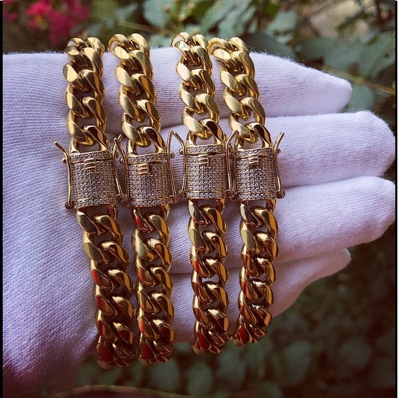 Jewelry - 💎  14k Gold Miami Cuban Link Diamond Bracelet 💎